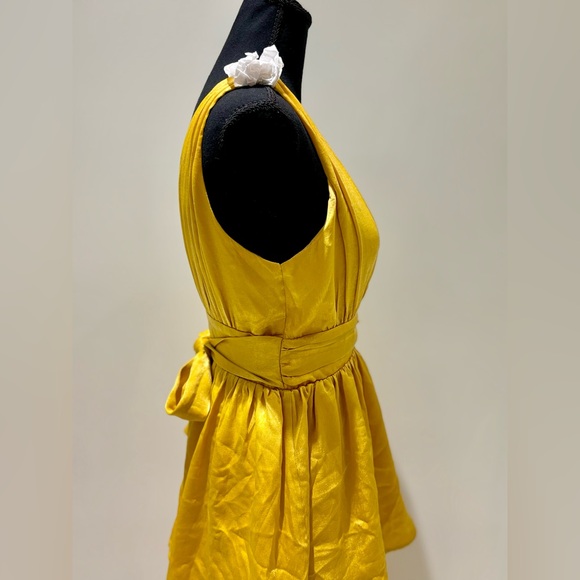 Lulus Marigold/Canary tiered dress - Picture 7 of 13